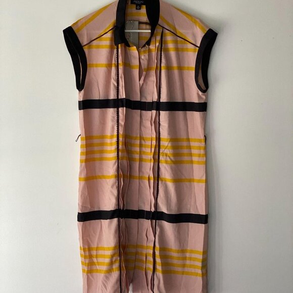 Jason Wu Striped Sleeveless Shift Dress - DOES NOT COME WITH BELT - Picture 5 of 6